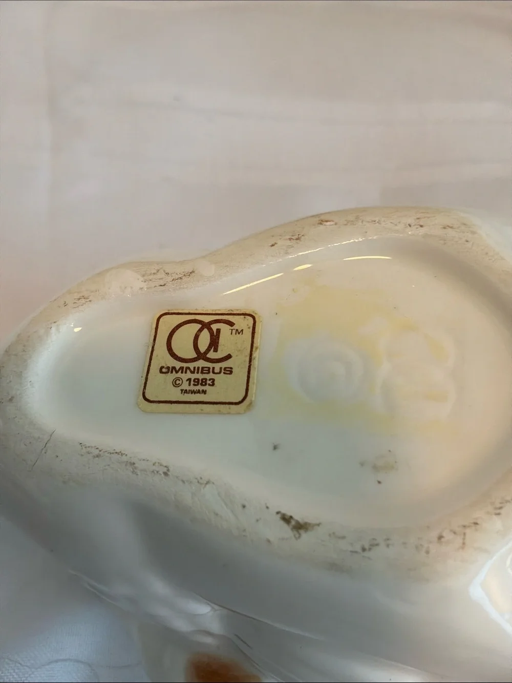 White Ceramic Swan Vase Planter 1983